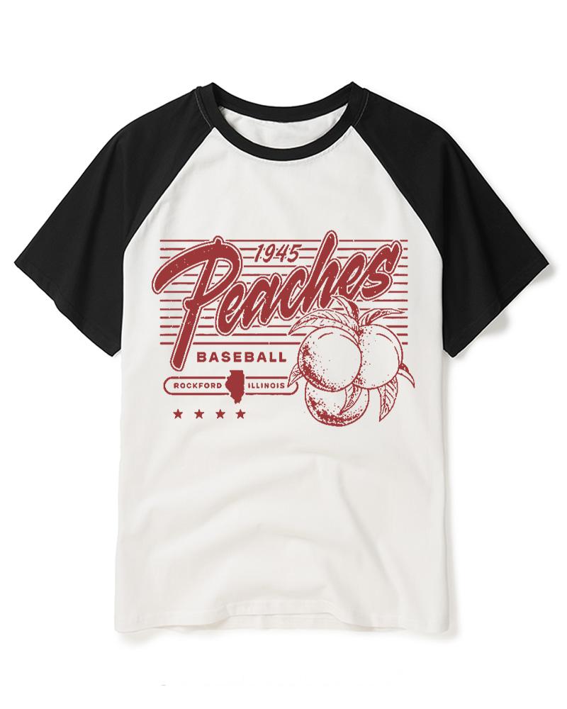 Women's Sports History 1990s Raglan Baseball T-Shirt image 3