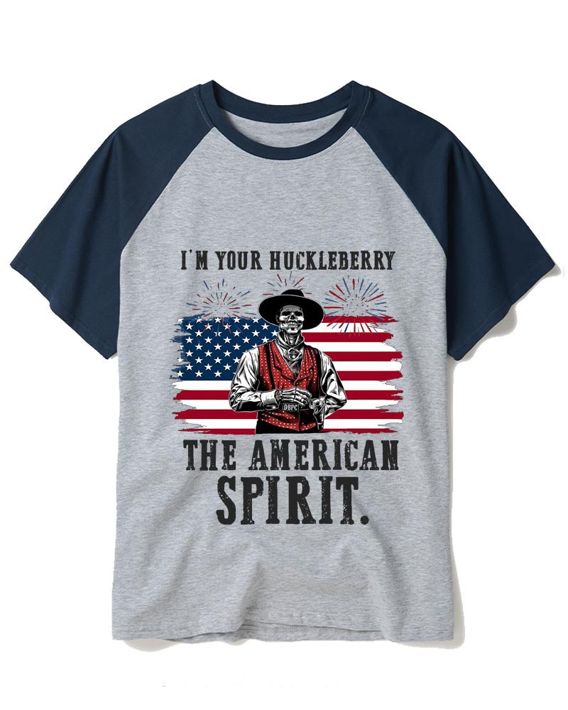 I'm Your Huckleberry 1990s Raglan Baseball T-Shirt image 3