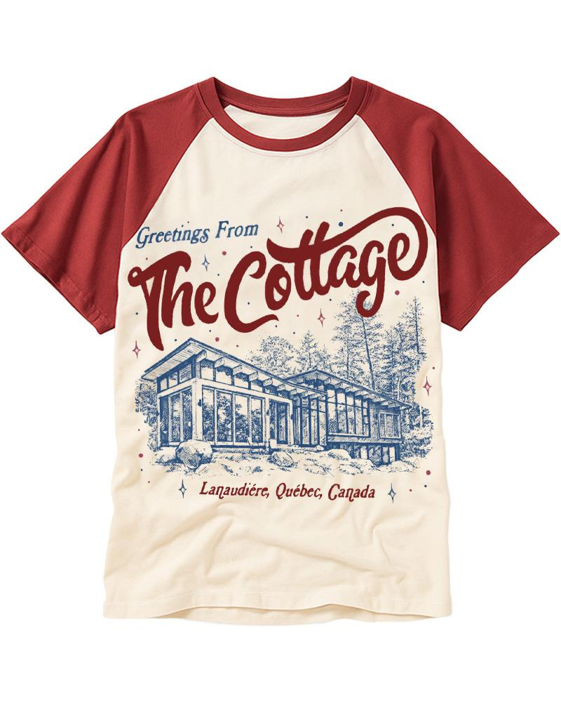 The Cottage 1950s Raglan Baseball T-Shirt image 3