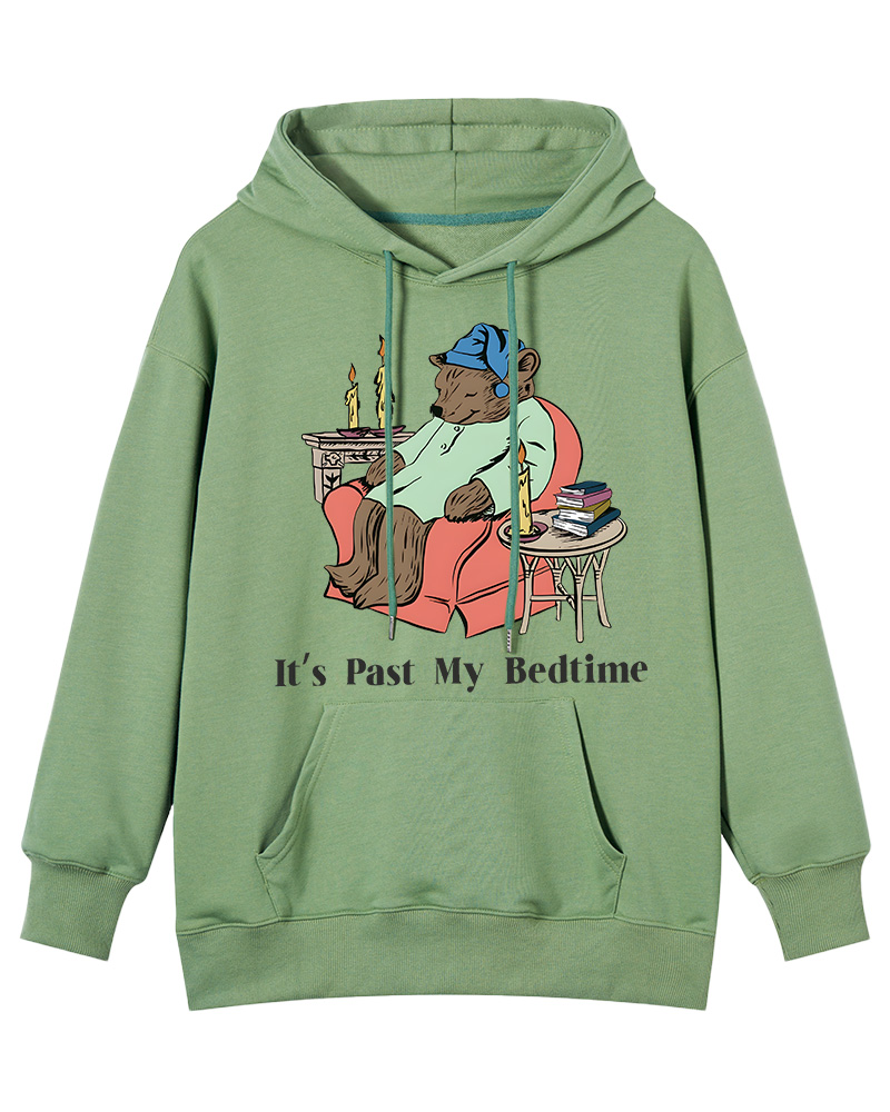 It's Past My Bedtime Cotton Hoodie image 3
