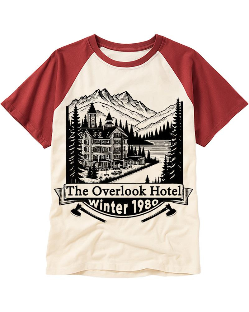 Overlook Hotel 1980s Raglan Baseball T-Shirt image 3