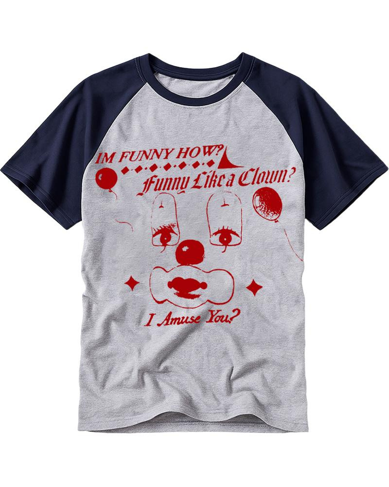 Like A Clown 1990s Raglan Baseball T-Shirt image 3