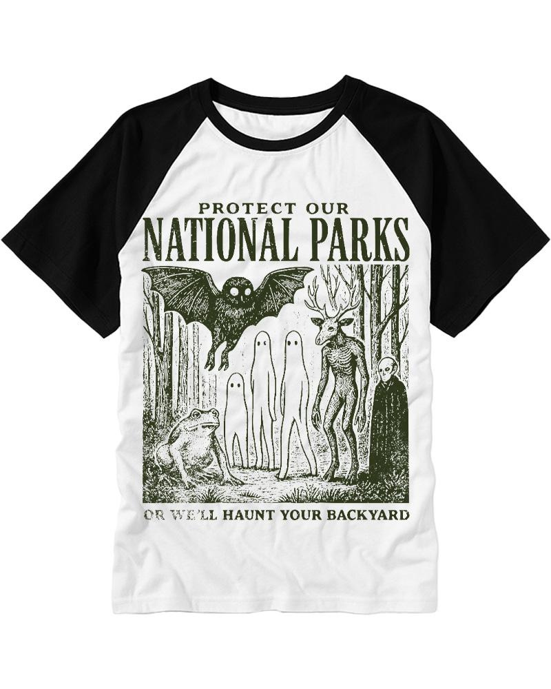 Mothman 1970s Raglan Baseball T-Shirt image 3