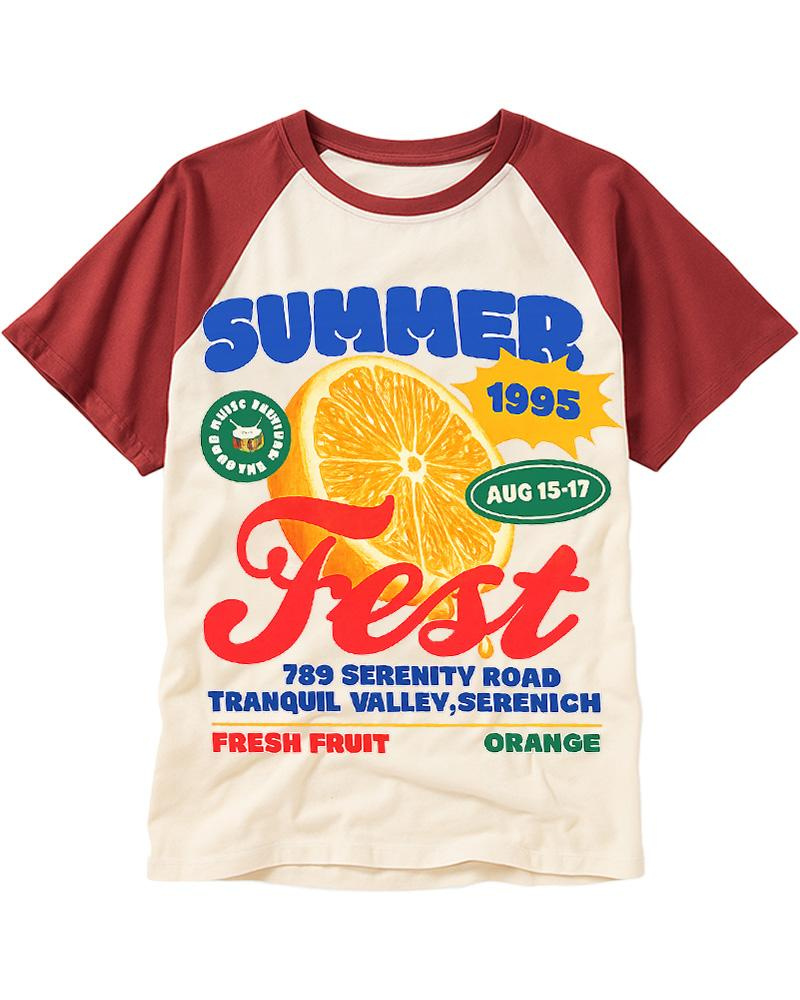 Summer Fest 1990s Raglan Baseball T-Shirt image 3
