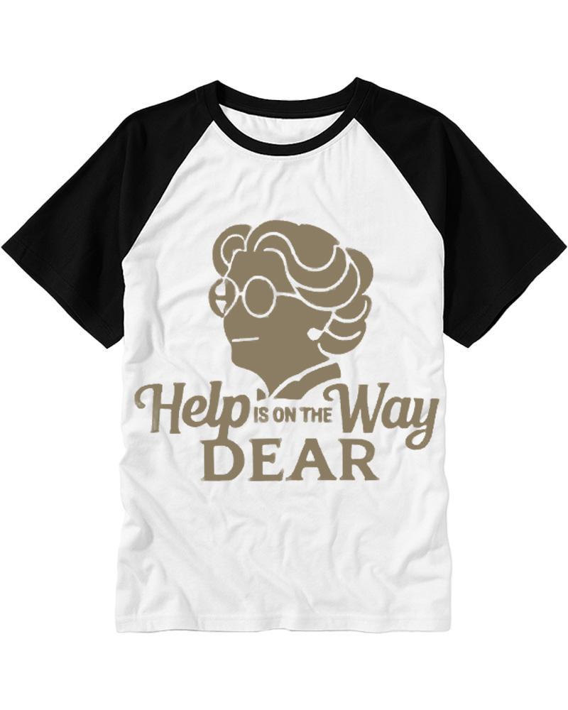Help Is On The Way 1990s Raglan Baseball T-Shirt image 3