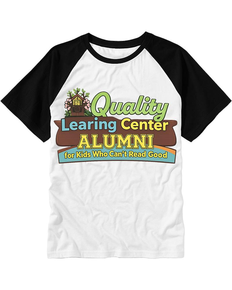 Learning Center 1990s Raglan Baseball T-Shirt image 3