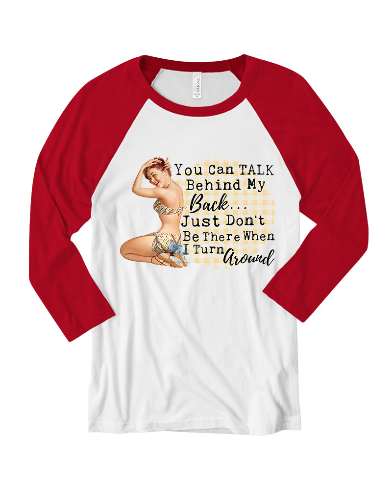 Housewife Sublimation Transfer Long Sleeve Raglan T-Shirt image 3