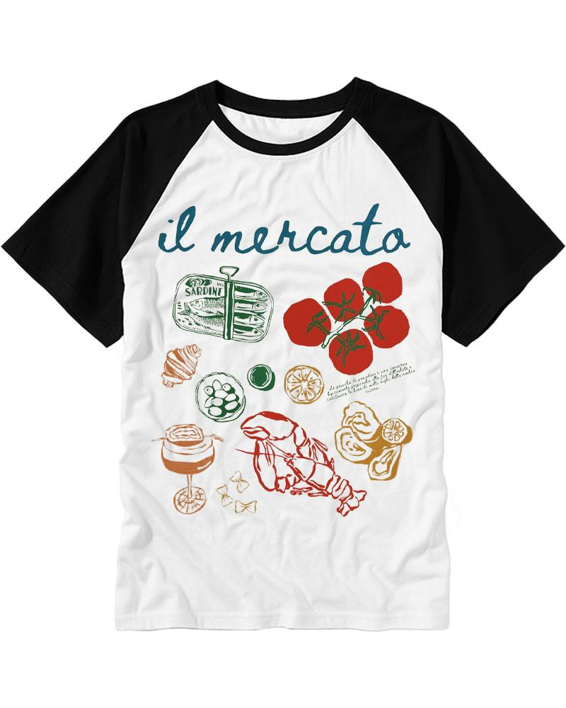 Italian Market 1970s Raglan Baseball T-Shirt image 3
