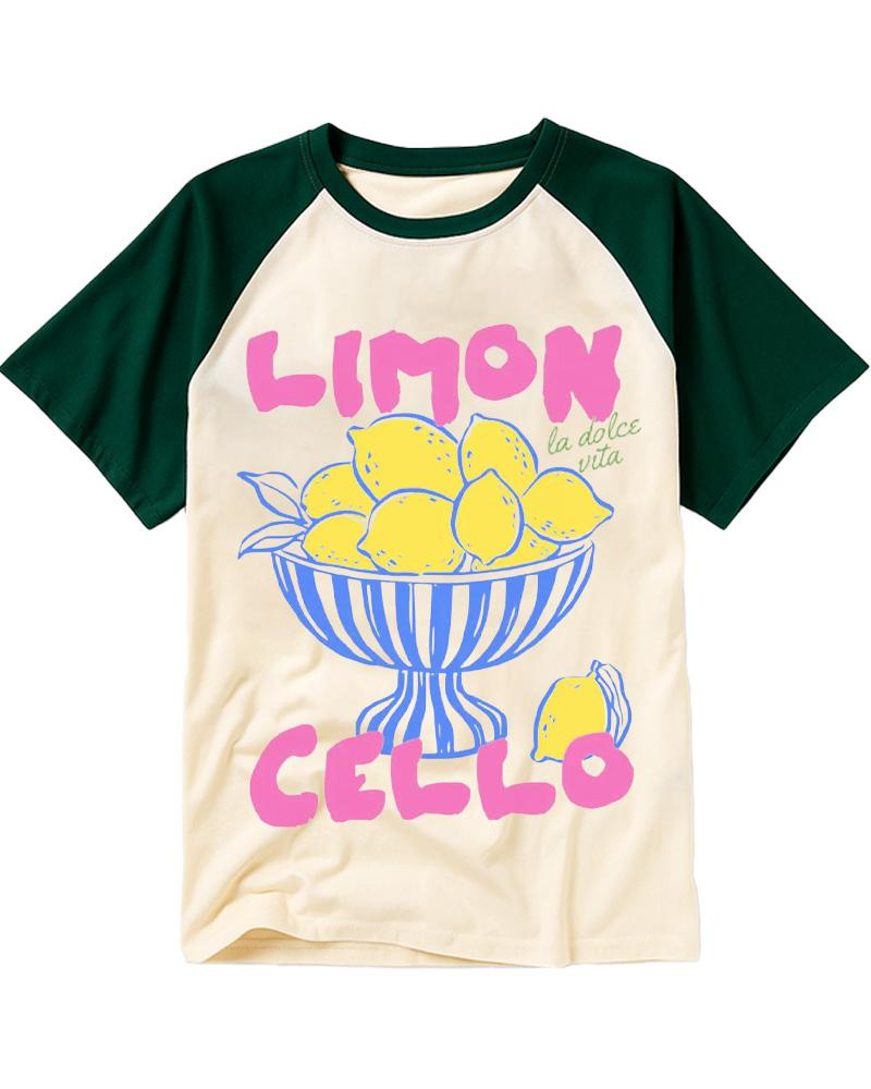 Limoncello 1970s Raglan Baseball T-Shirt image 3