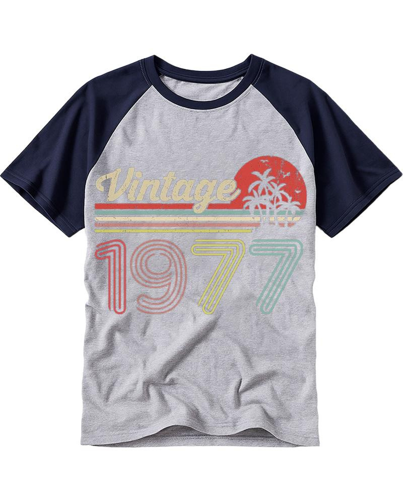1977 Vintage Raglan Baseball T-Shirt image 3