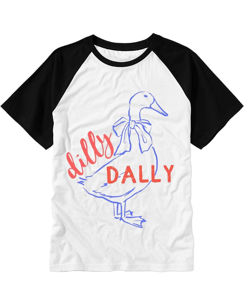 Dilly Dally 1980s Raglan Baseball T-Shirt image 3