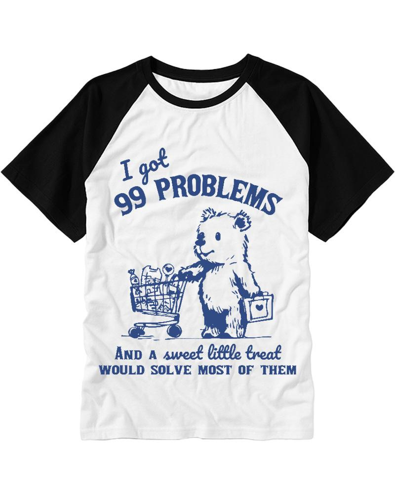 99 Poblems 2000s Raglan Baseball T-Shirt image 3