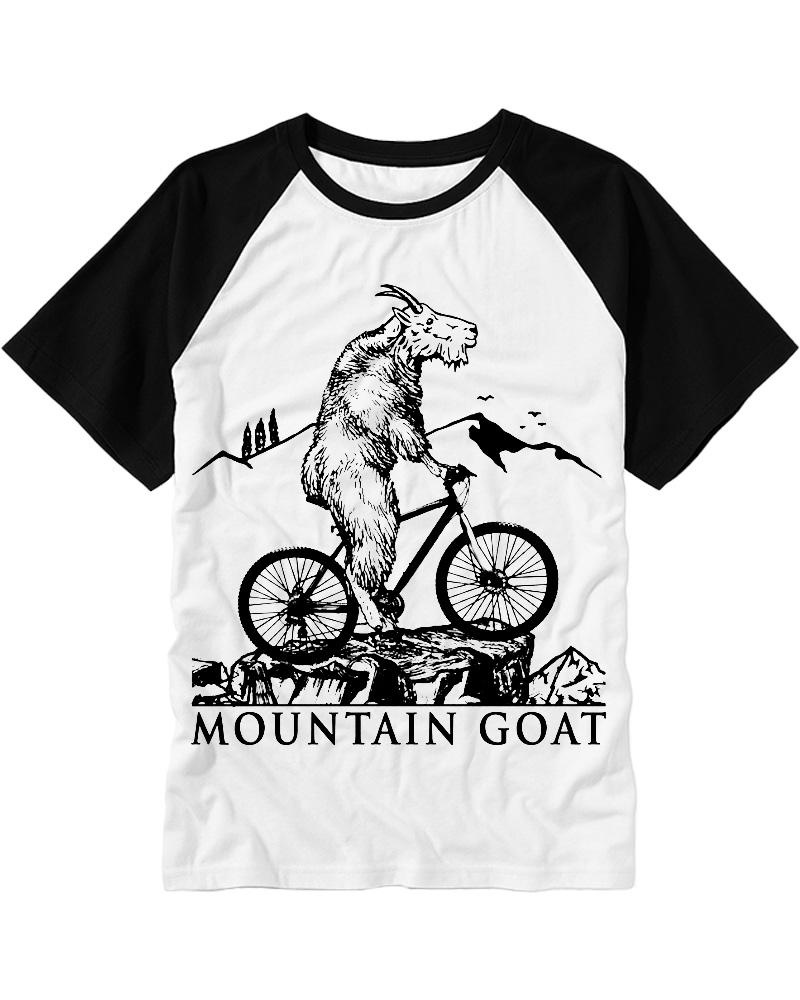 Mountain Goat Bike 1990s Raglan Baseball T-Shirt image 3