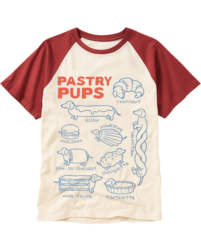 Funny Dachshund 1990s Raglan Baseball T-Shirt image 3