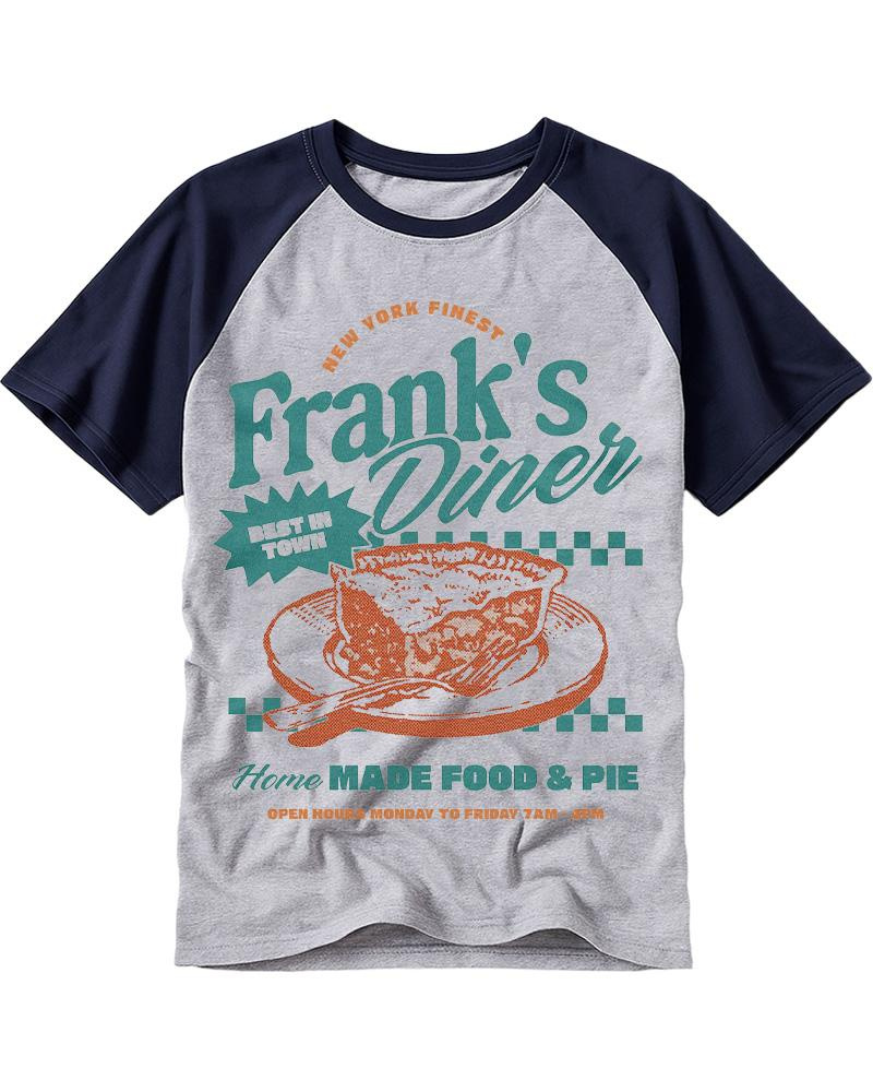 Frank’s Diner 1960s Raglan Baseball T-Shirt image 3