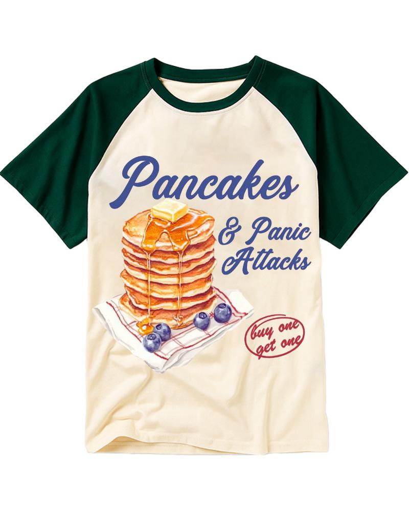 Pancakes & Panic Attacks 1960s Raglan Baseball T-Shirt image 3