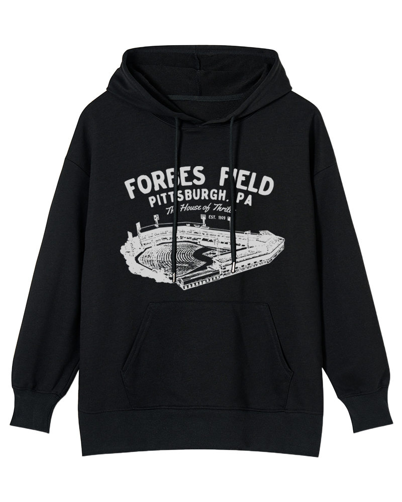 Forbes Field was the home of the Pittsburgh Pirates Cotton Hoodie image 3
