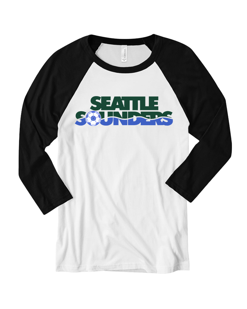 1974 Seattle Sounders Long Sleeve Raglan T-Shirt image 3