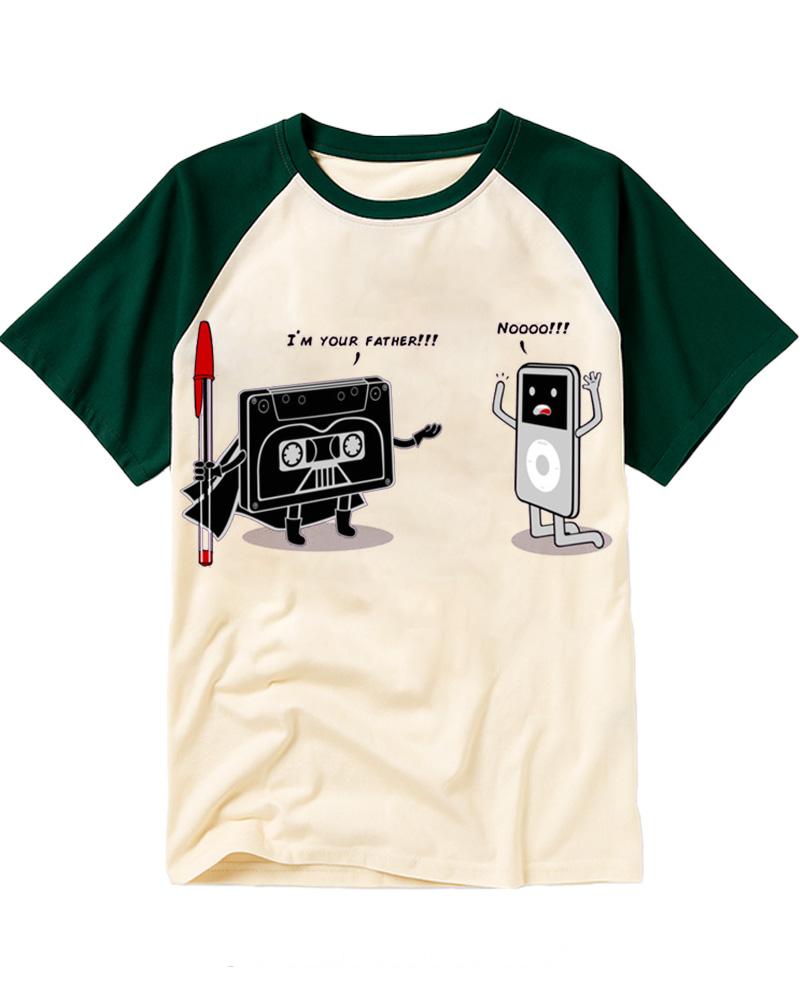 I´M Your Father 1980s Raglan Baseball T-Shirt image 3