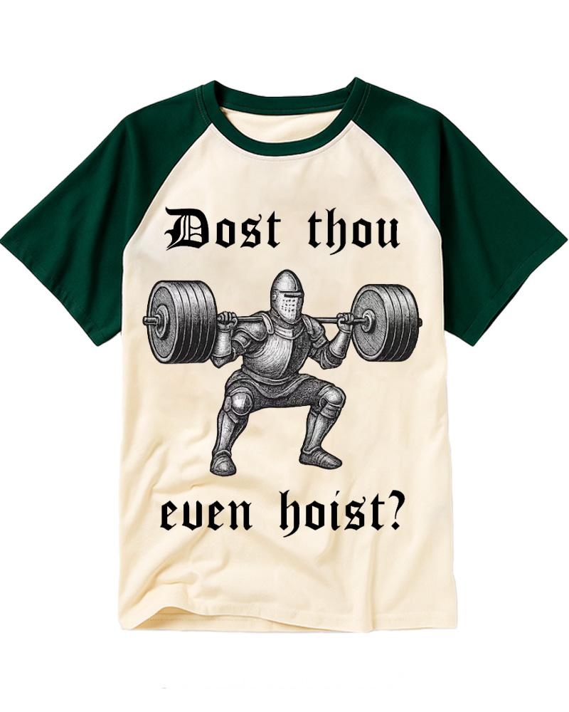 Dost Thou Even Hoist 1970s Raglan Baseball T-Shirt image 3