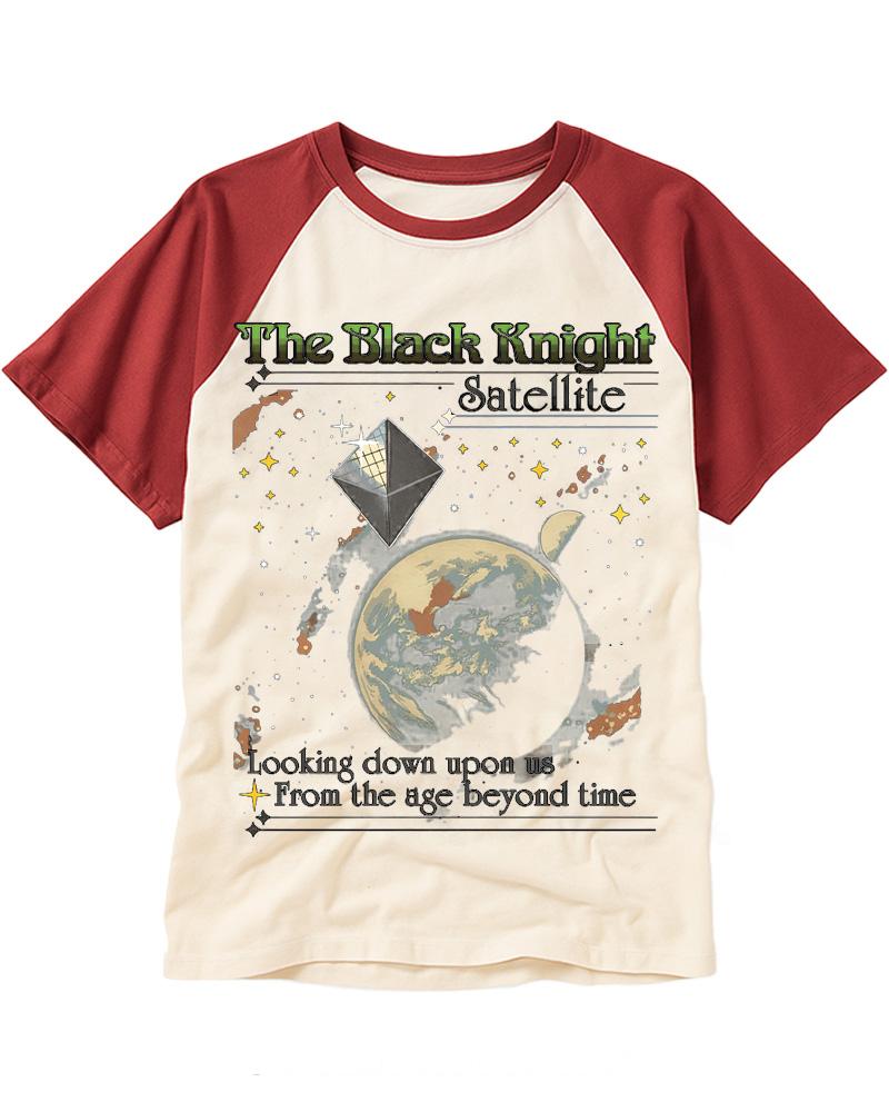 The Black Knight Satellite 2000s Raglan Baseball T-Shirt image 3