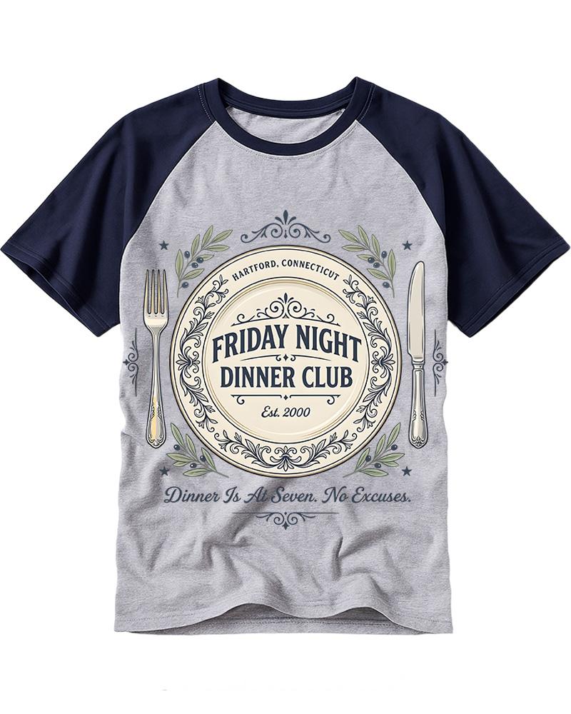Friday Night Dinner 2000s Raglan Baseball T-Shirt image 3