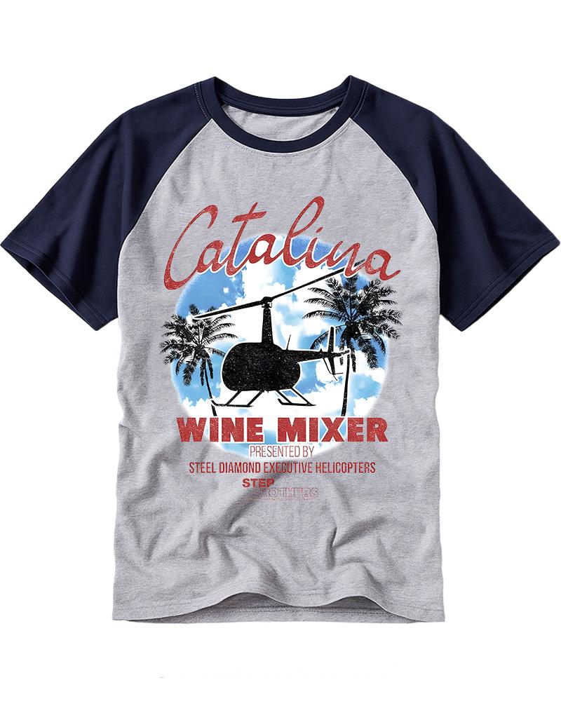 Catalina Wine Mixer 2000s Vintage Graphic Raglan Baseball T-Shirt image 3