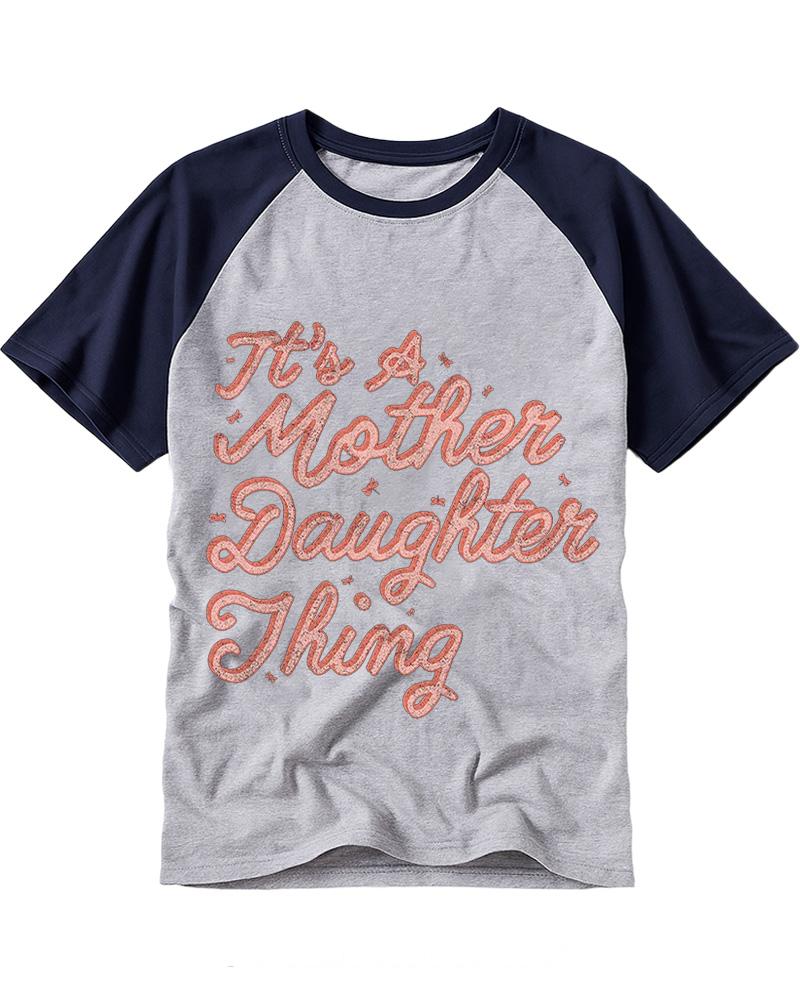 It's A Mother Daughter Thing 2000s Raglan Baseball T-Shirt image 3