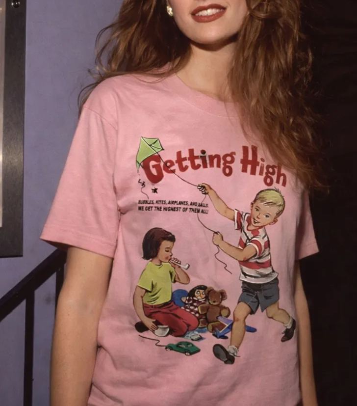 Getting High 1950s Cotton T-Shirt image 3
