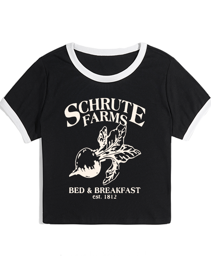 Beetwood Acres Family Farm 2000s Women's Ringer T-shirt image 3
