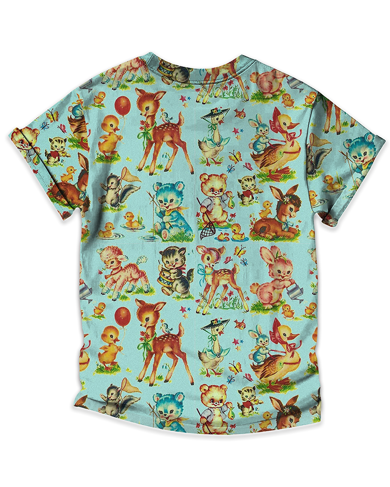 Vintage Animal 1950s All-Over Print T-Shirt image 4