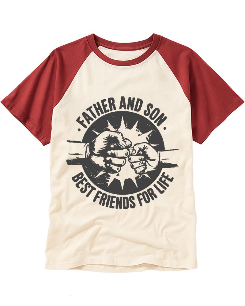 Best Friends For Life 1990s Raglan Baseball T-Shirt image 4