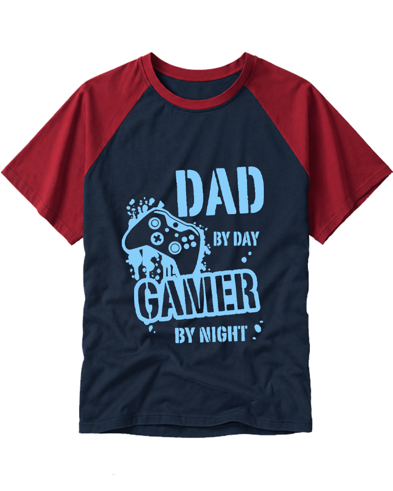 Gamer by Night 2000s Raglan Baseball T-Shirt image 4