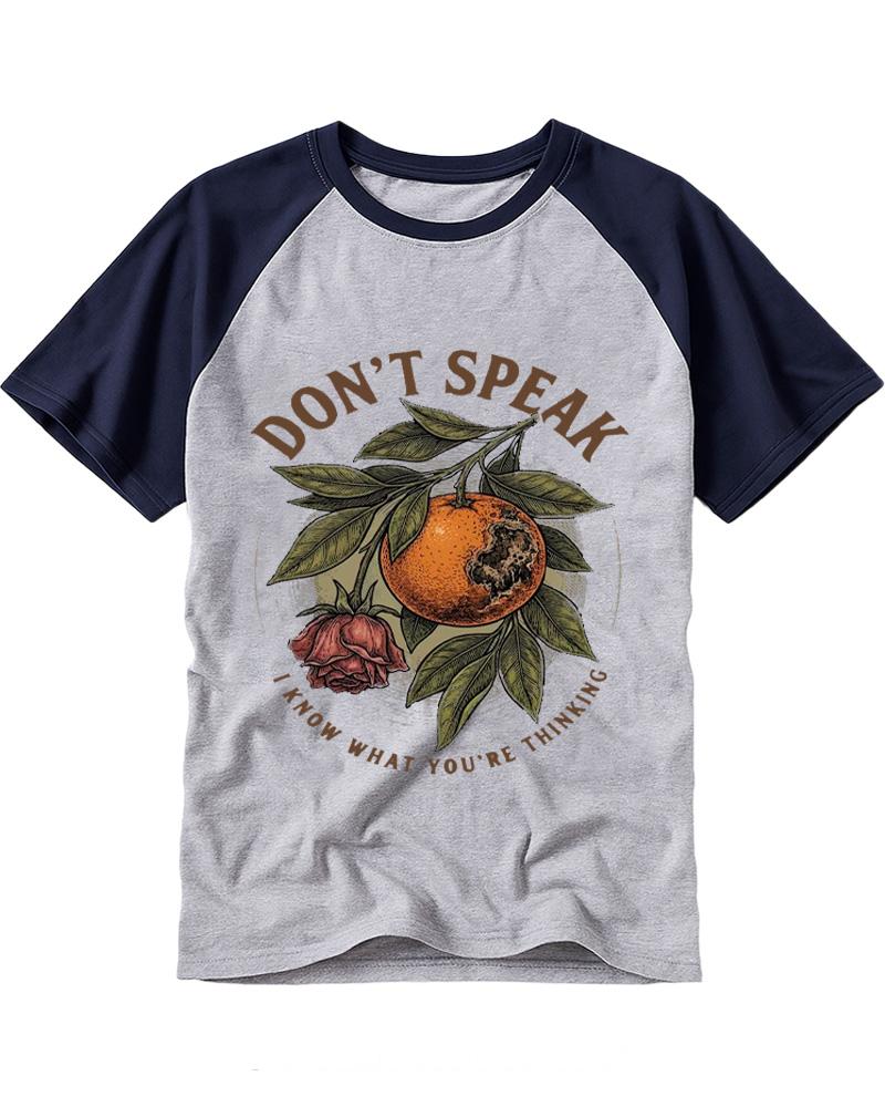 Don't Speak 1990s Raglan Baseball T-Shirt image 4