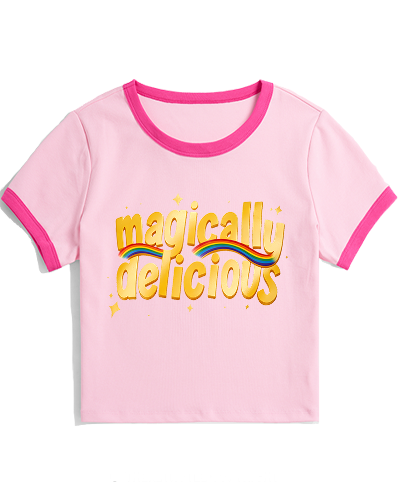 Magically Delicious 1960s Women's Ringer T-shirt image 4