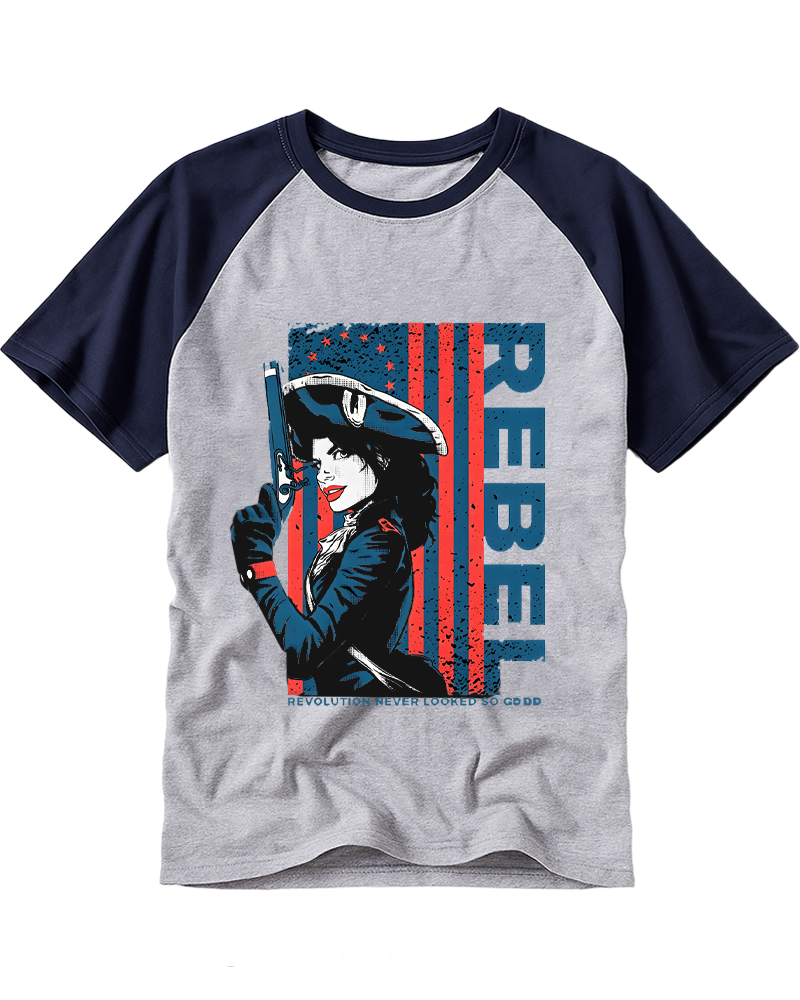Rebel 1950s Raglan Baseball T-Shirt image 4