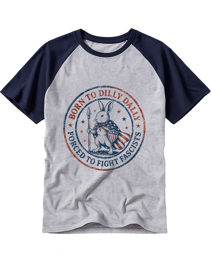 Born To Dilly Dally 1950s Raglan Baseball T-Shirt image 4