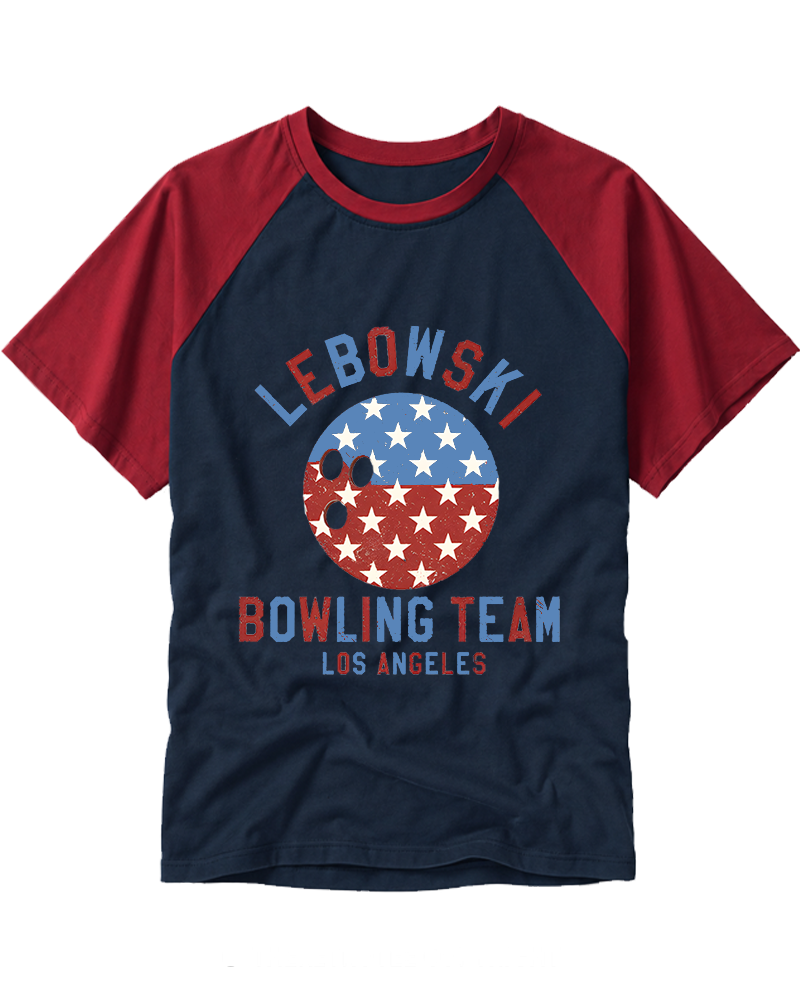 Lebowski 1990s Raglan Baseball T-Shirt image 4