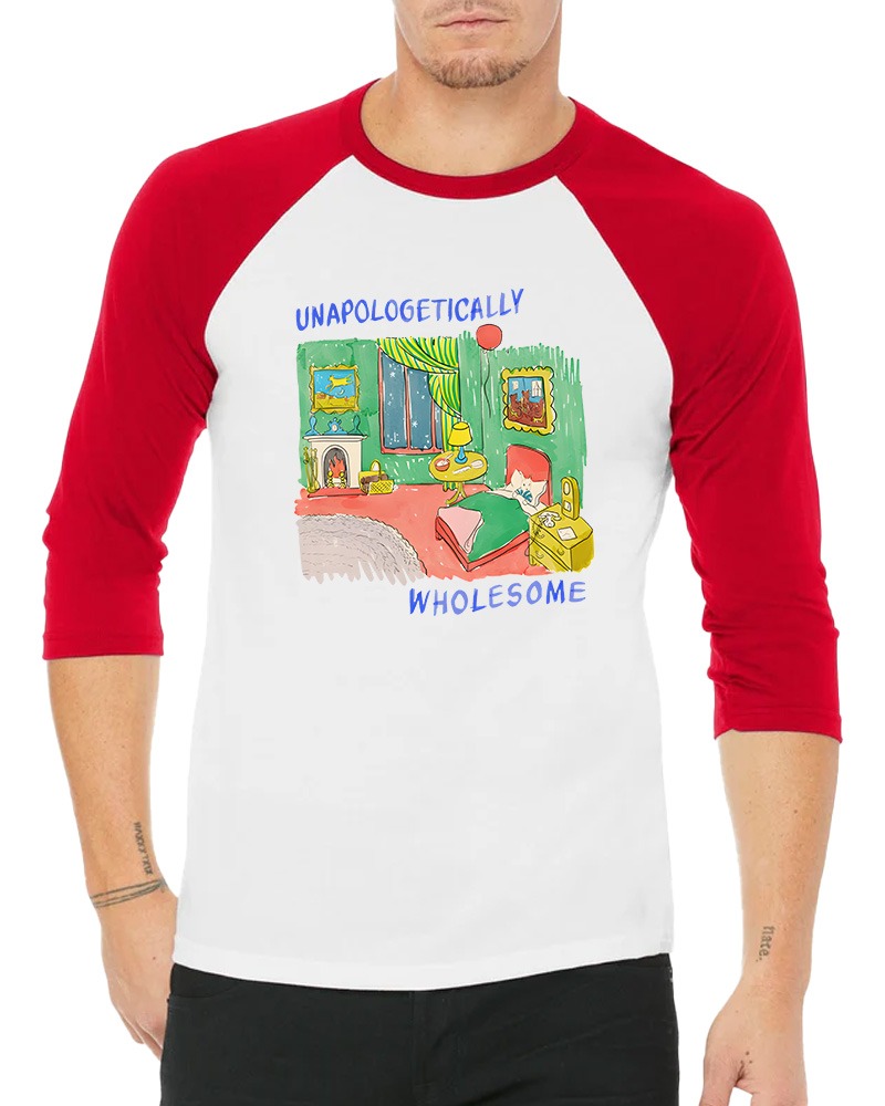 Wholesome Meme Long Sleeve Raglan T-Shirt image 4