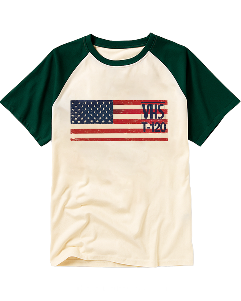 VHS T-120 1980S Raglan Baseball T-Shirt image 4