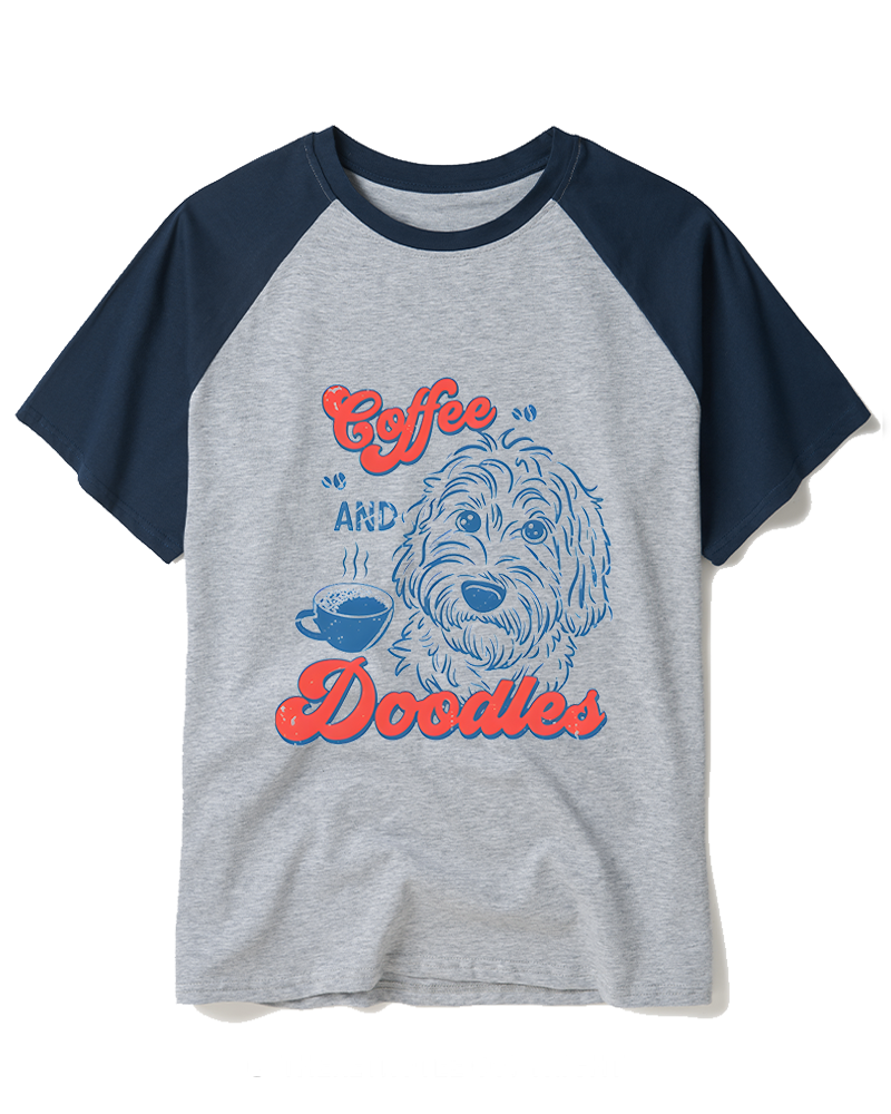 Coffee and Doodles 1970s Raglan Baseball T-Shirt image 4