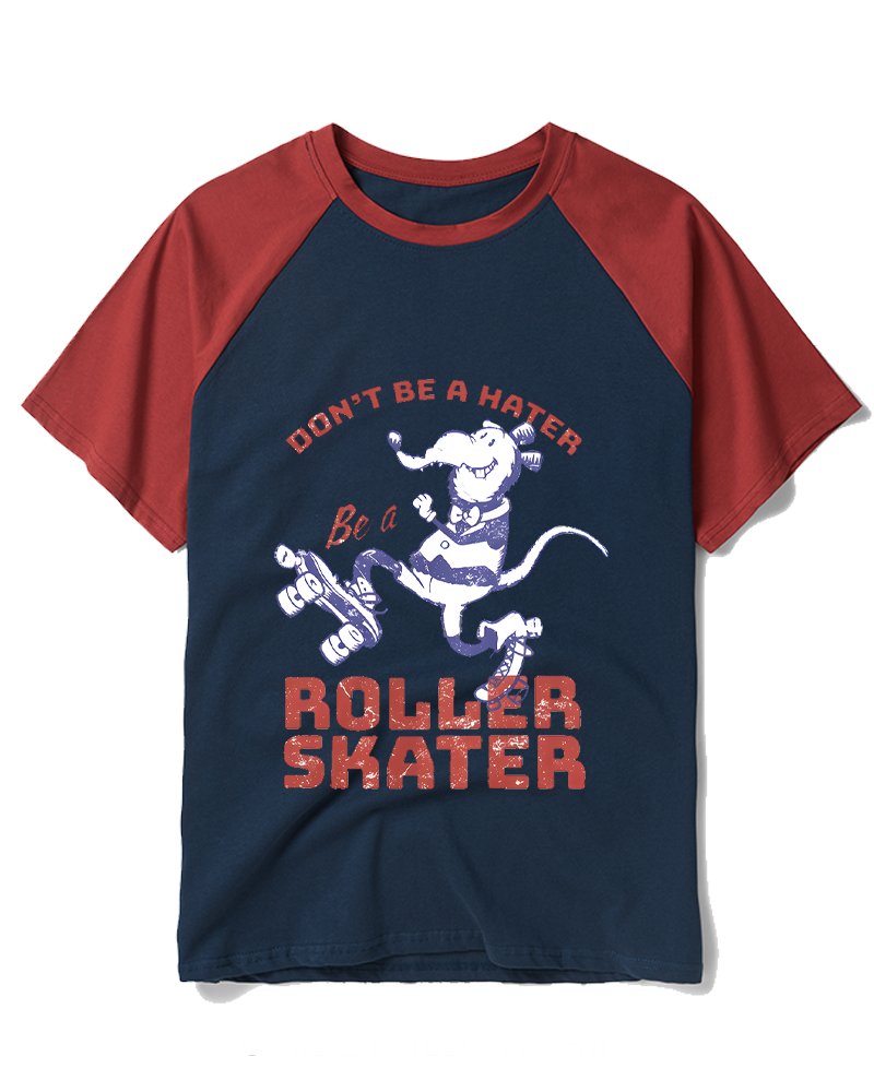 Don't Be A Hater 1980s Raglan Baseball T-Shirt image 4