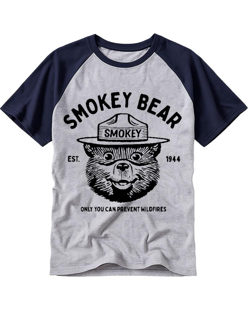 Only You Can Prevent Wildfires 1960s Raglan Baseball T-Shirt image 4