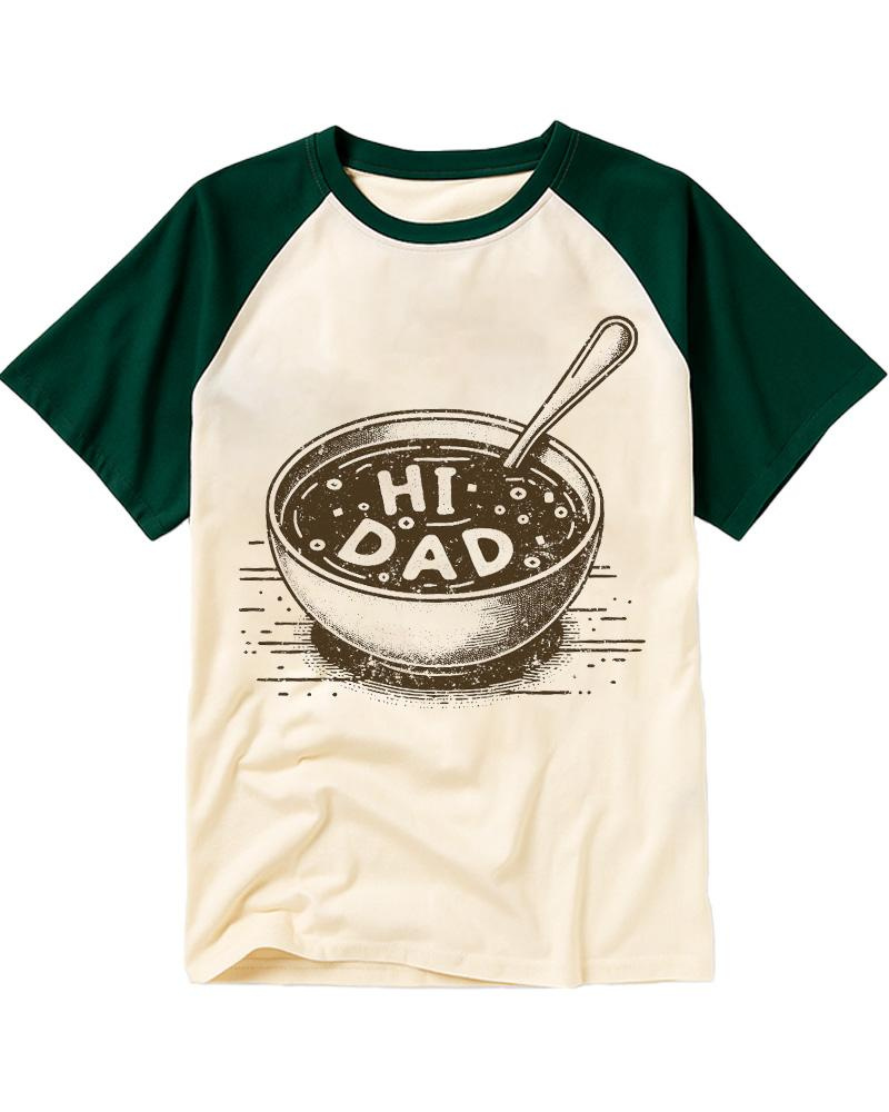 Hi Dad Soup 1990s Raglan Baseball T-Shirt image 4