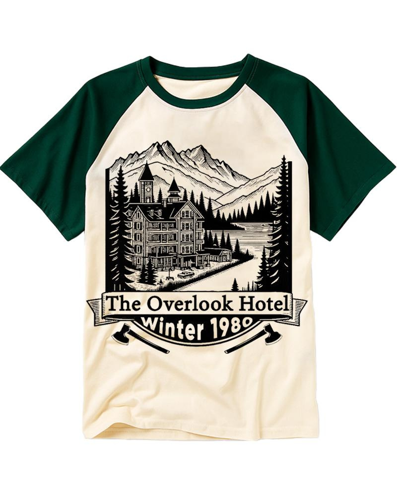 Overlook Hotel 1980s Raglan Baseball T-Shirt image 4