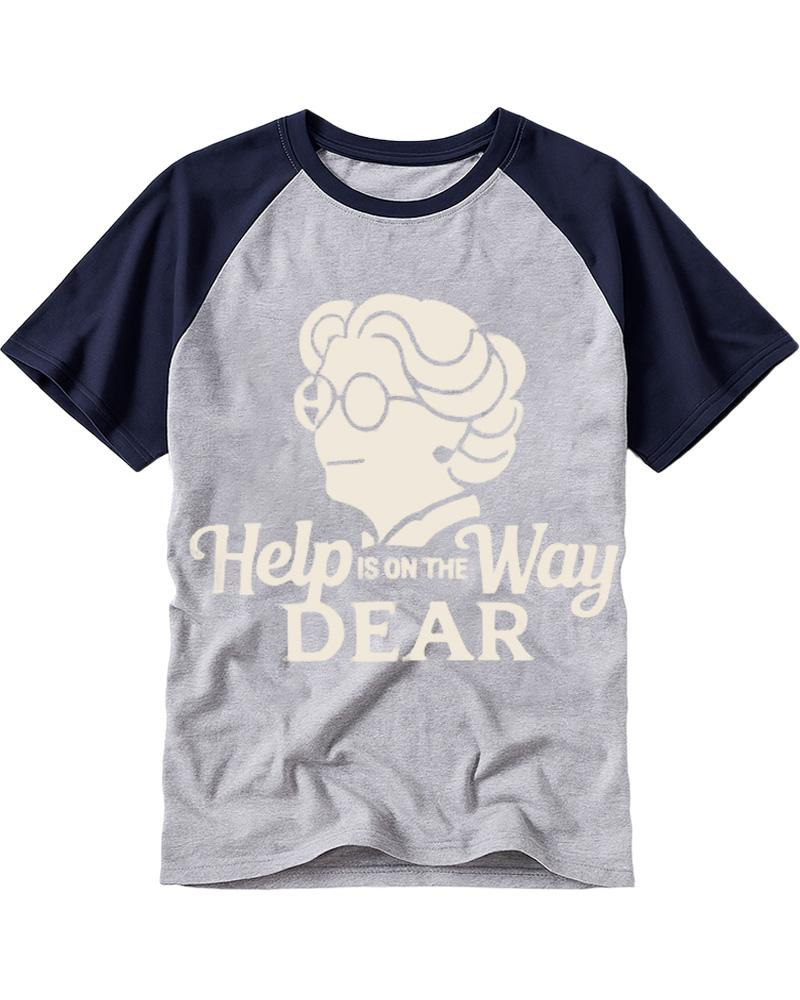 Help Is On The Way 1990s Raglan Baseball T-Shirt image 4