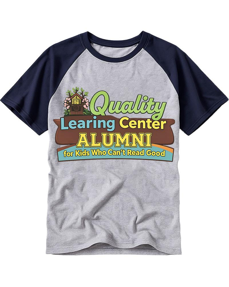Learning Center 1990s Raglan Baseball T-Shirt image 4