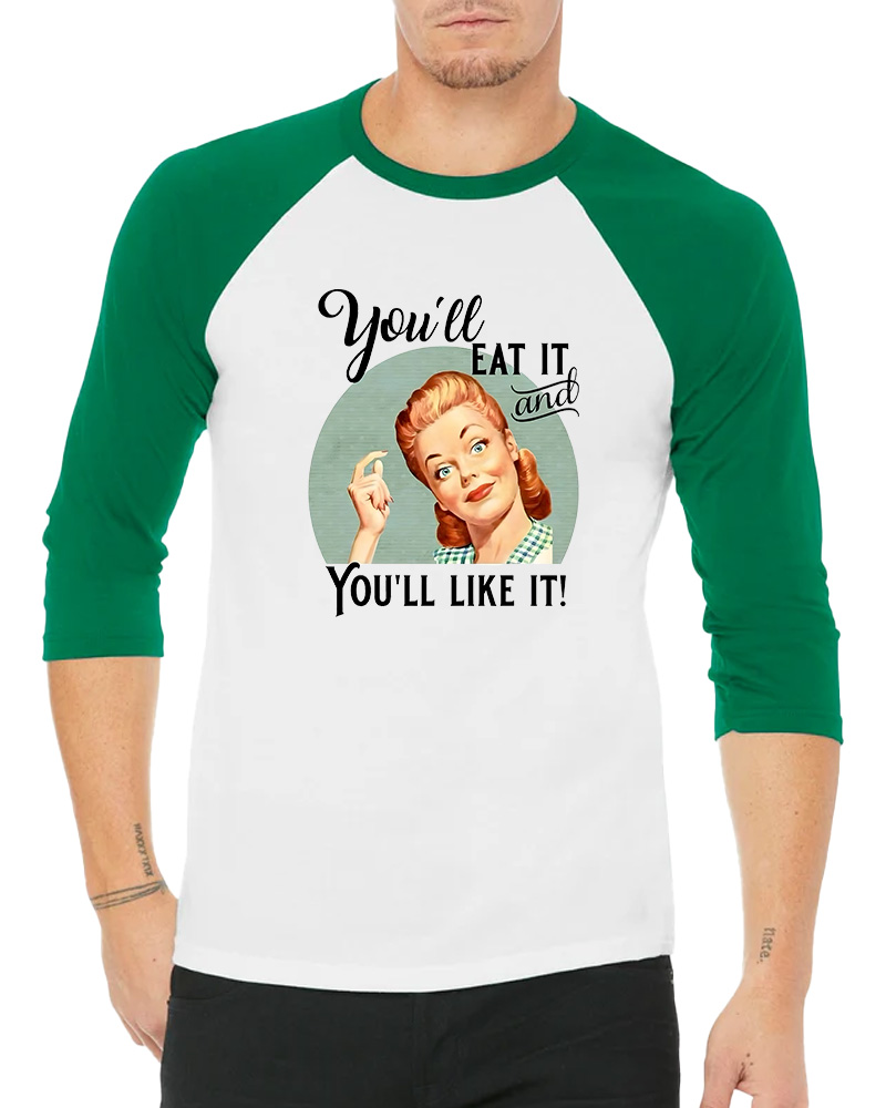 You'll Like It 1950s Long Sleeve Raglan T-Shirt image 4