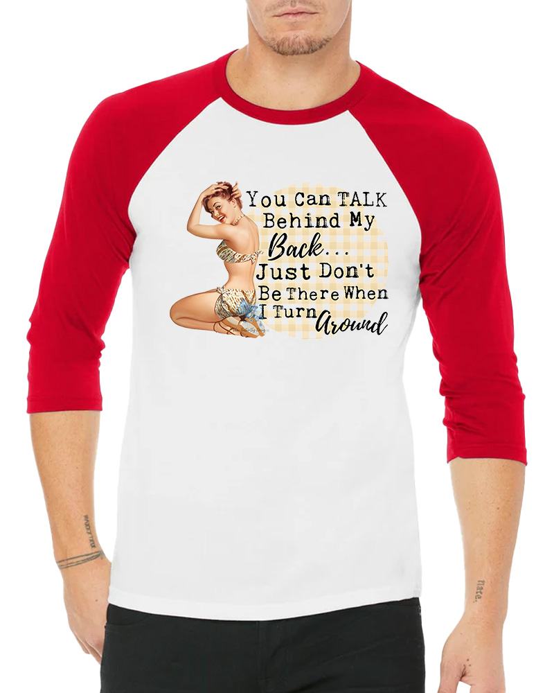 Housewife Sublimation Transfer Long Sleeve Raglan T-Shirt image 4
