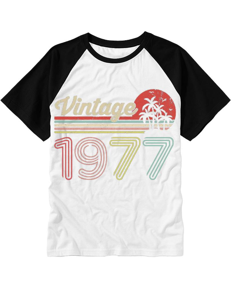 1977 Vintage Raglan Baseball T-Shirt image 4